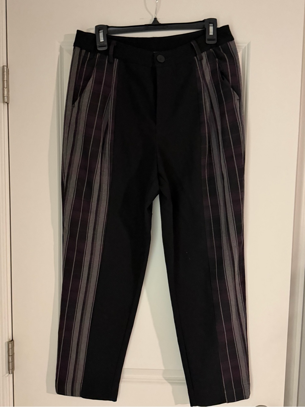 Disturbia Gambit Spliced Check Tapered Trousers